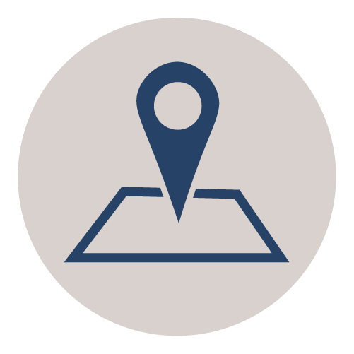 Pictogramm mit einem Ortungs-Pin auf einer Landkarte in Dunkelblau

Pictogram of a location pin on a map in dark blue